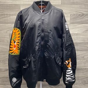 A Bathing Ape Lightweight Tiger Shark MA-1 Jacket